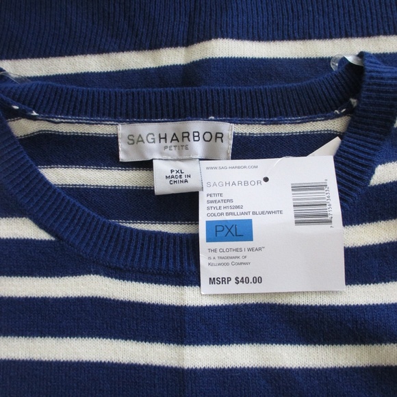 NWT - SAG HARBOR pretty sweater - sz PXL - $40.00 - Picture 2 of 3